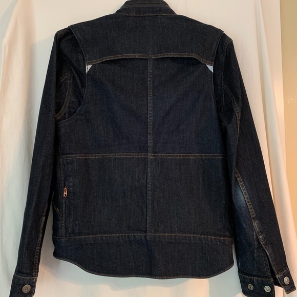 Levi's dark wash denim commuting cycling jacket - Picture 3 of 8